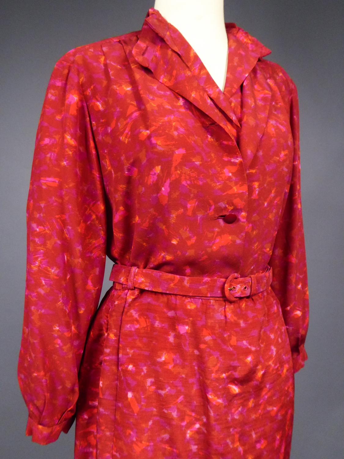A Marc Bohan/Christian Dior Haute Couture Numbered 06567 Suit Skirt Circa 1975 4
