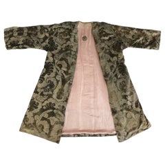 Manteau de soirée en velours imprimé or Mariano Fortuny Italie Circa 1915/1925