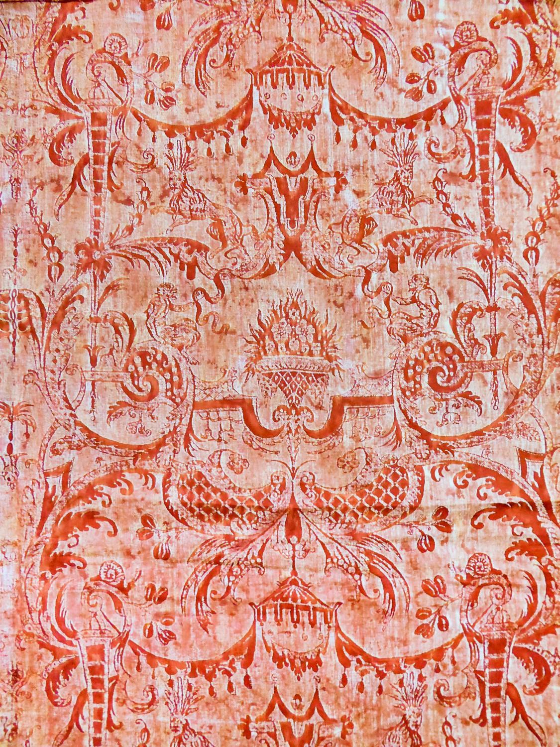A Mariano Fortuny labelled Length in Reversible Printed Cotton Circa 1980 8