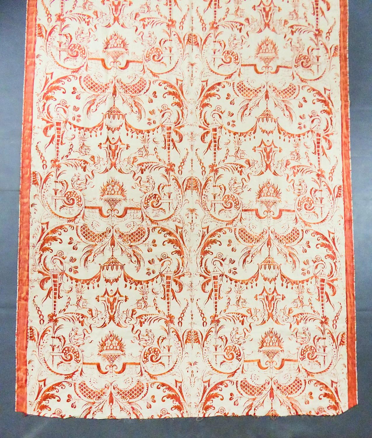 A Mariano Fortuny labelled Length in Reversible Printed Cotton Circa 1980 9