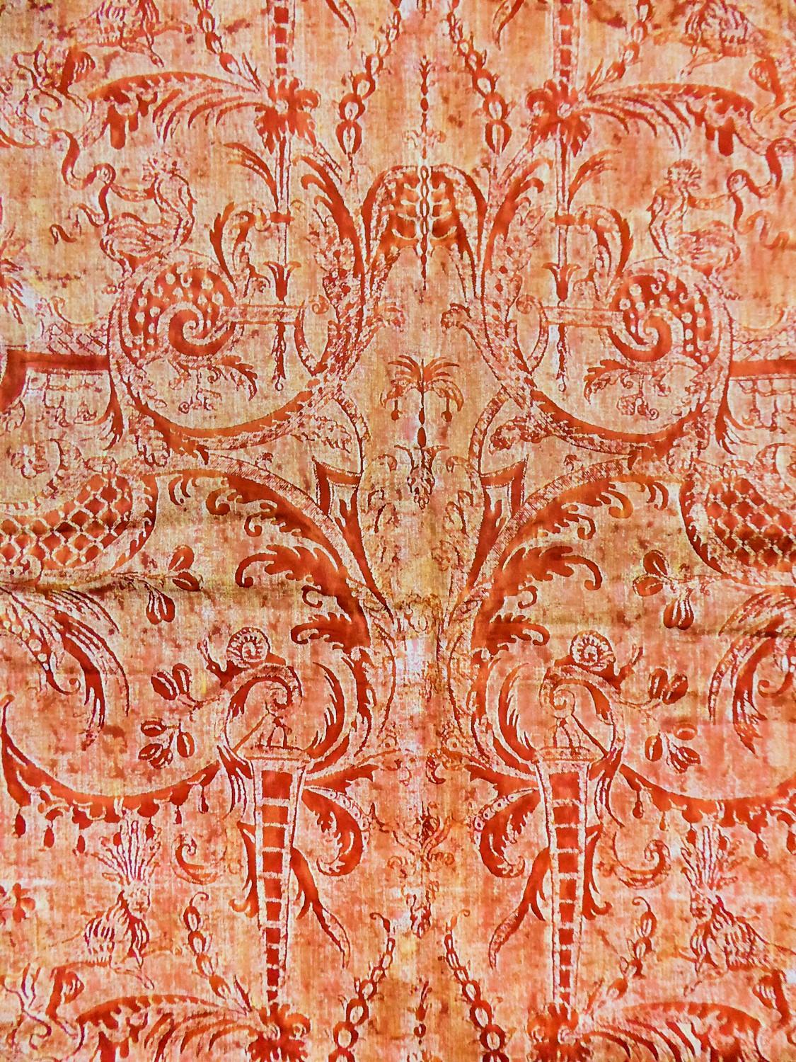 A Mariano Fortuny labelled Length in Reversible Printed Cotton Circa 1980 2