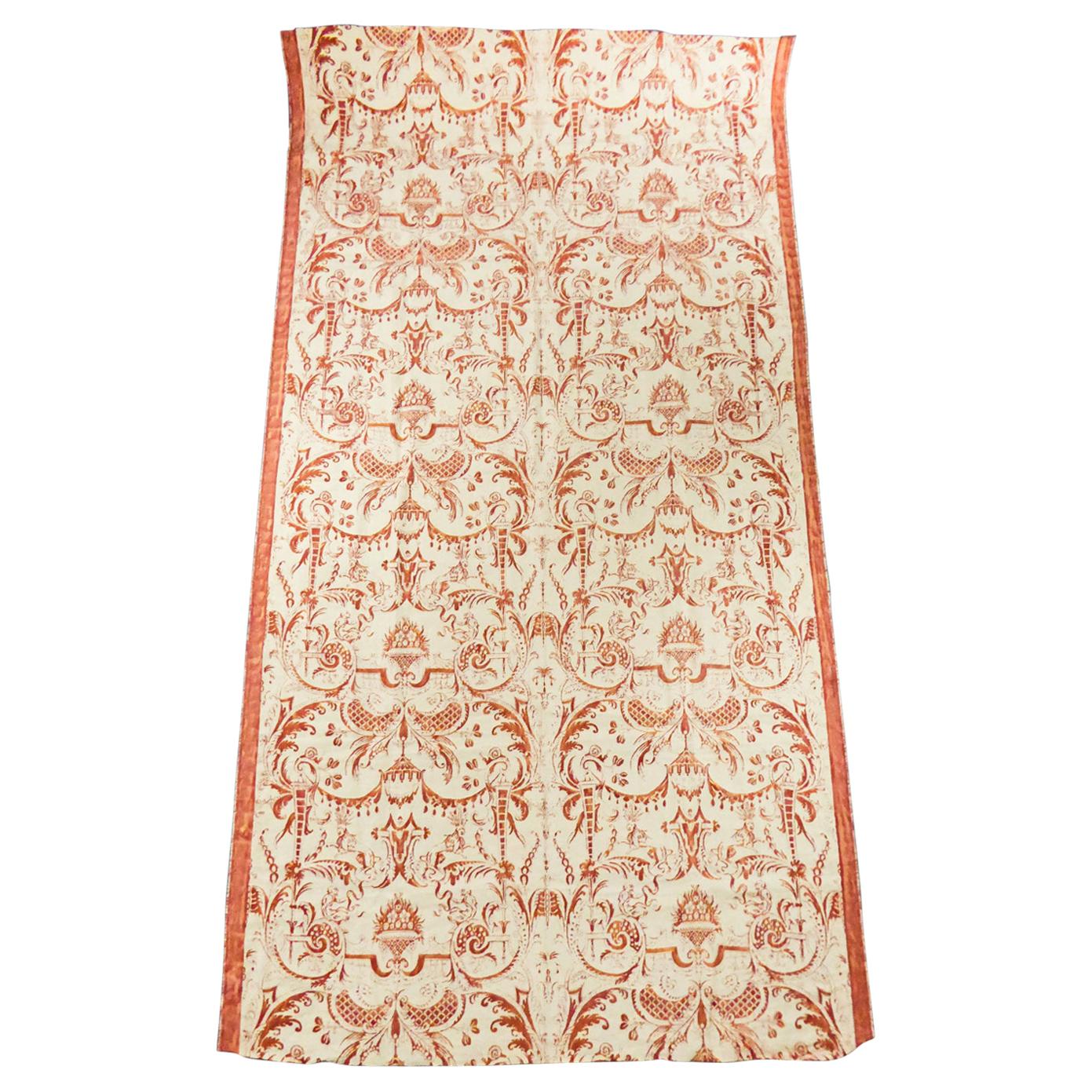 A Mariano Fortuny labelled Length in Reversible Printed Cotton Circa 1980