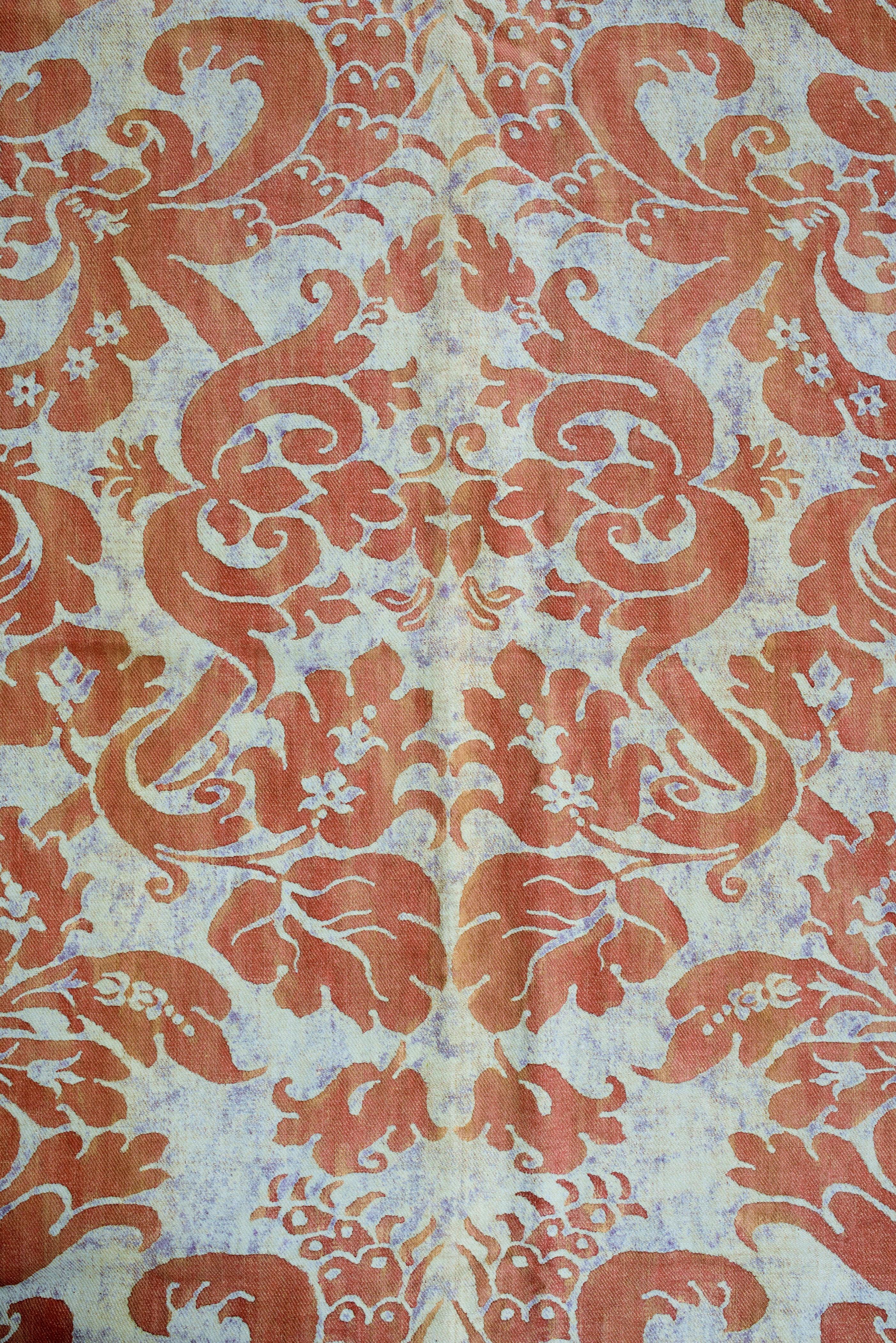 A Mariano Fortuny Printed Cotton Fabric - Italy Circa 1940 For Sale 2