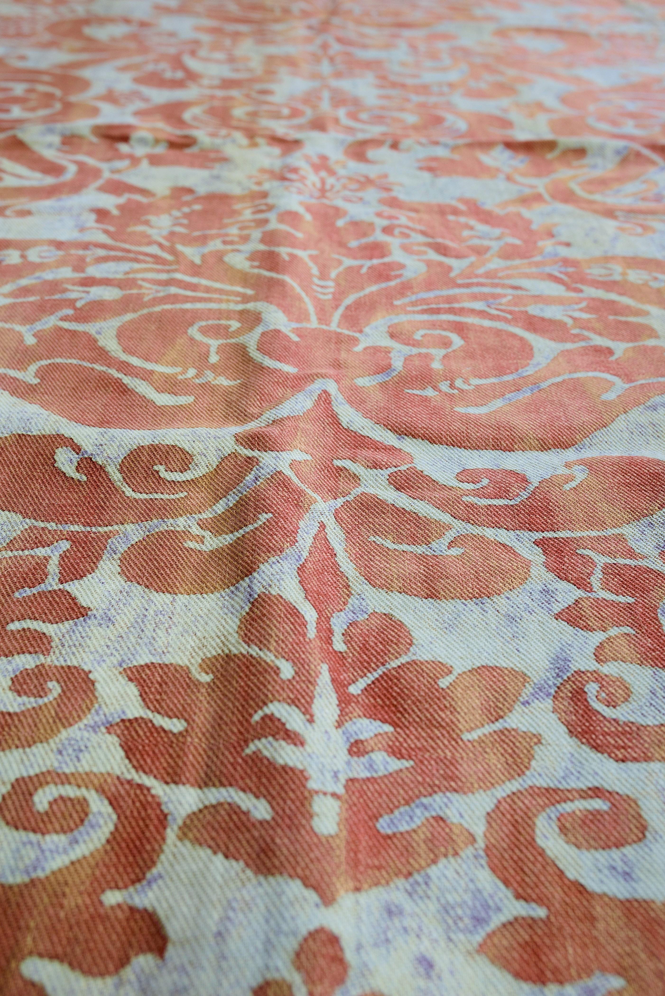 A Mariano Fortuny Printed Cotton Fabric - Italy Circa 1940 For Sale 3
