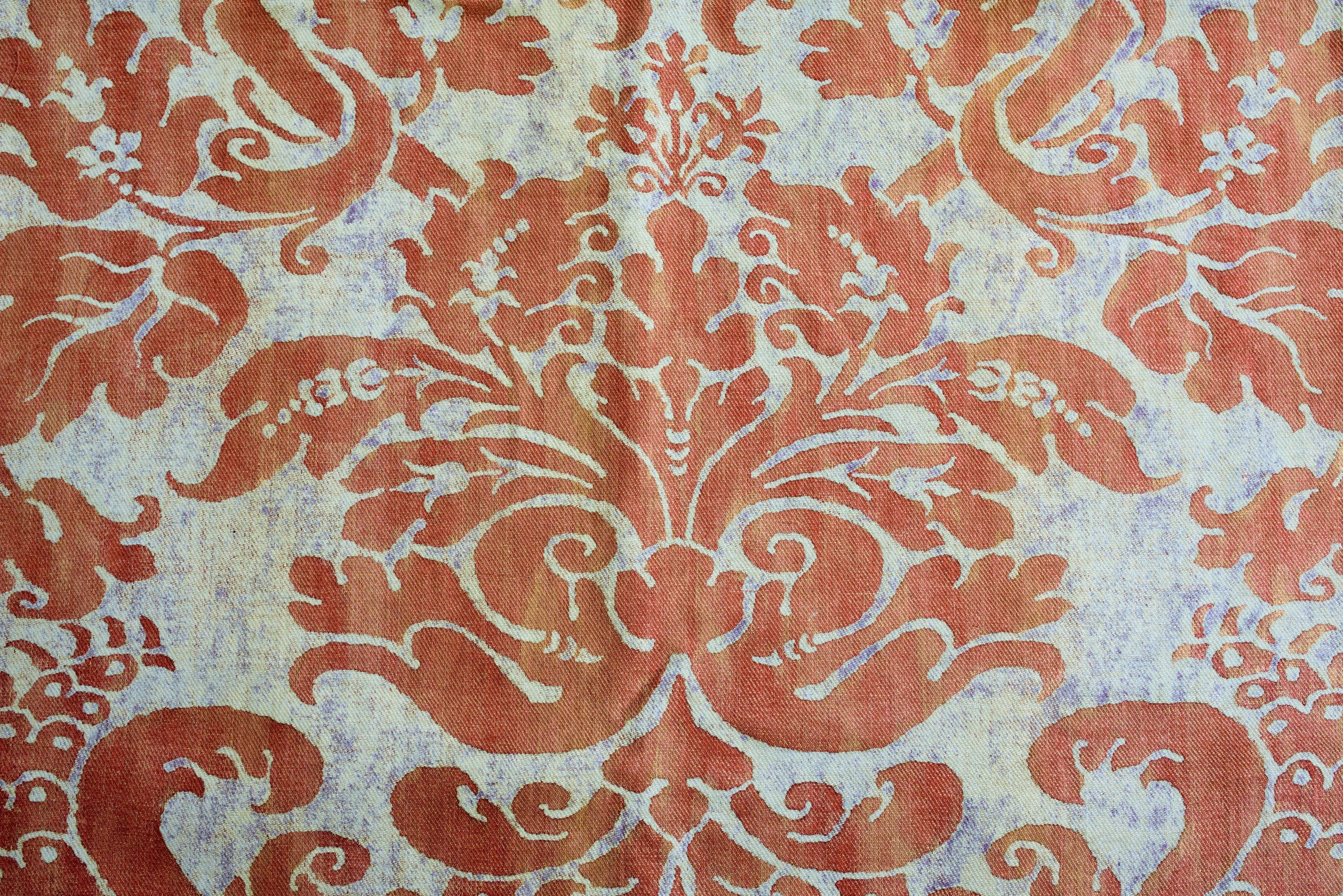 A Mariano Fortuny Printed Cotton Fabric - Italy Circa 1940 For Sale 4