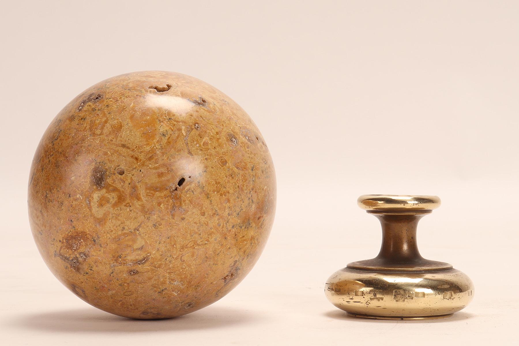 A marine fossil “Mothership” sphere, Italy 1890. For Sale 1
