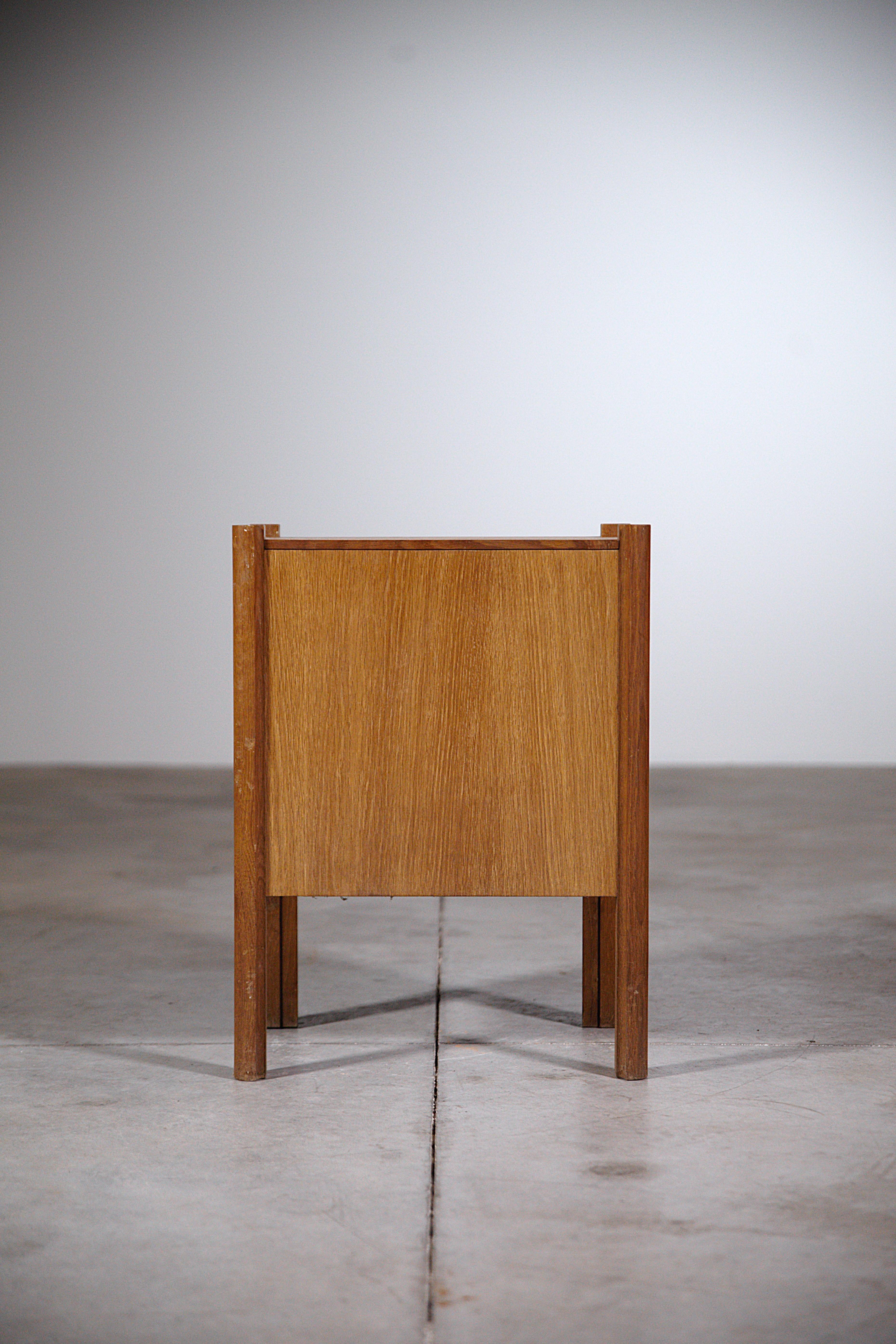 A Marine Style Bed & Beside Table by Joseph Savina France 1960s For Sale 5