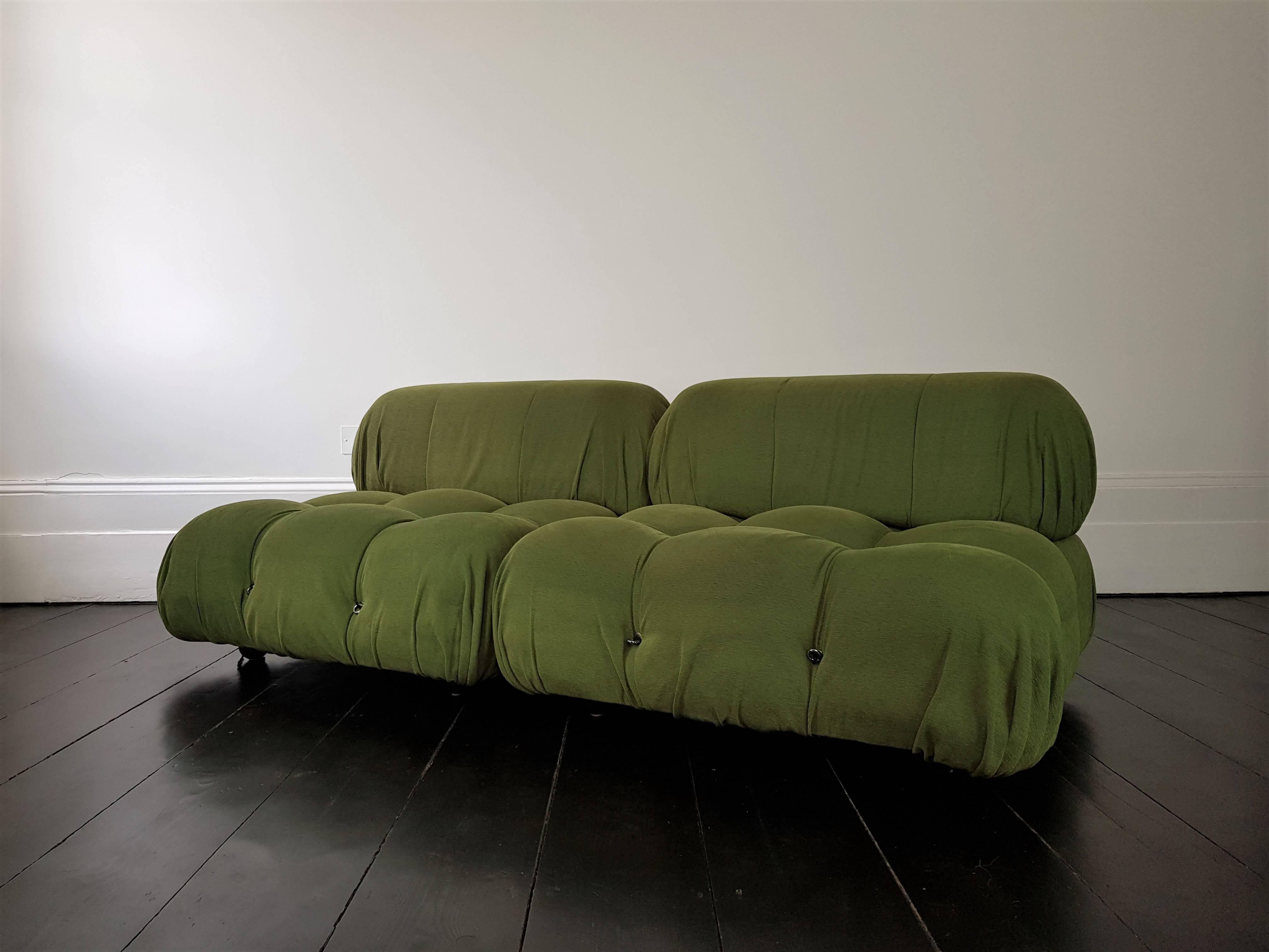 Italian Mario Bellini 'Camaleonda' Modular Sofa with Original Fabric, Designed 1971