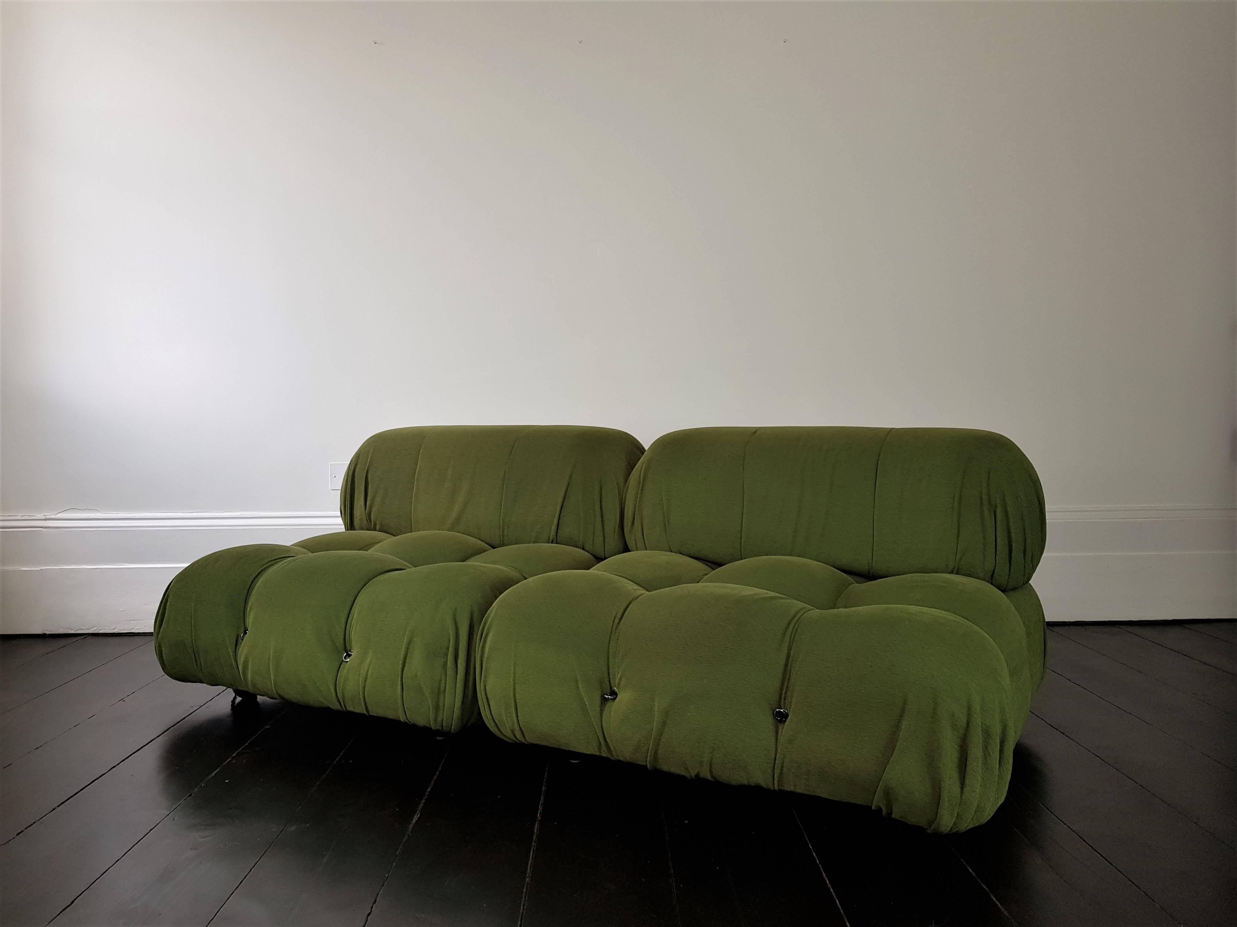 Mario Bellini 'Camaleonda' Modular Sofa with Original Fabric, Designed 1971 In Good Condition In London Road, Baldock, Hertfordshire