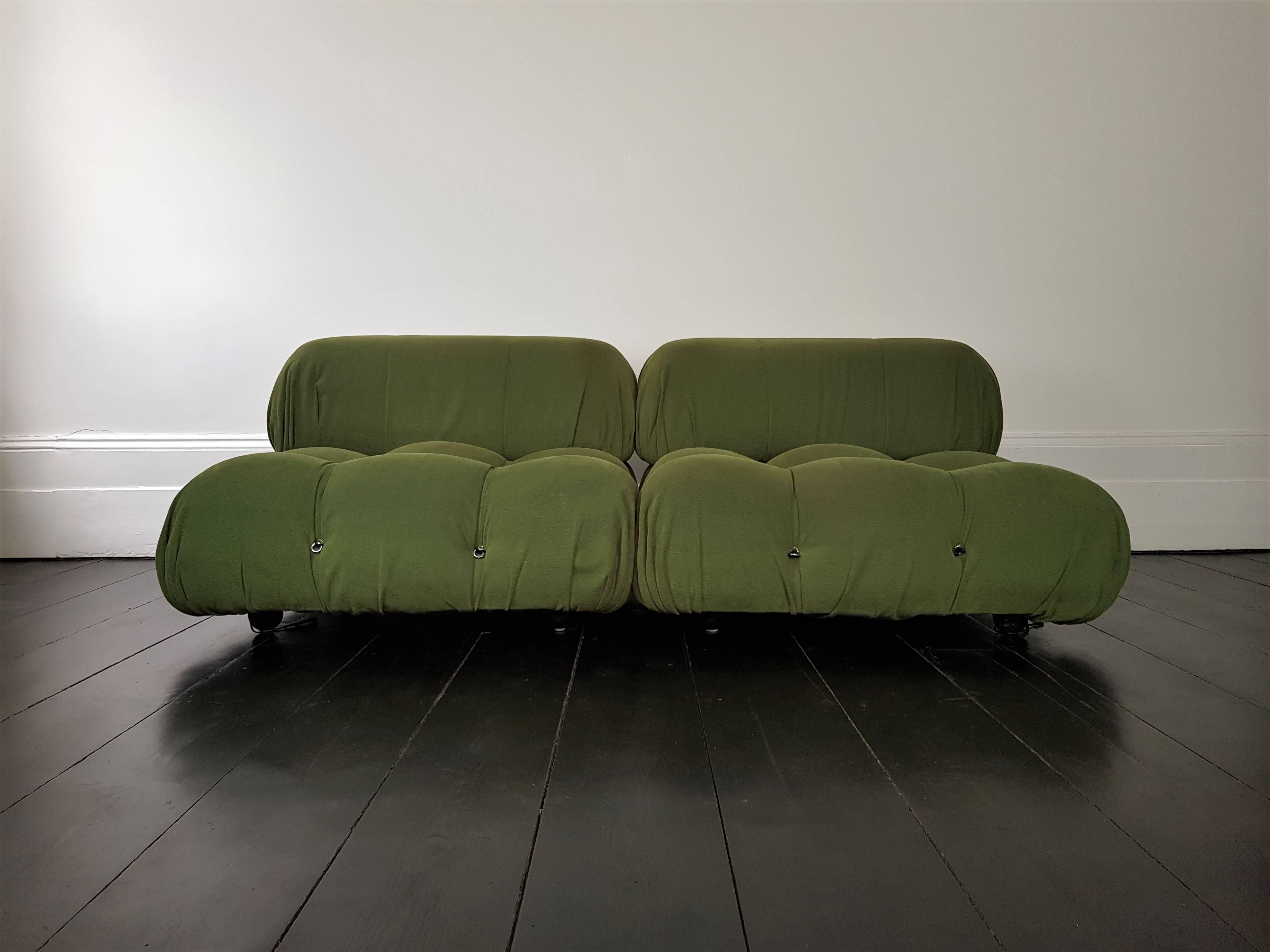 20th Century Mario Bellini 'Camaleonda' Modular Sofa with Original Fabric, Designed 1971
