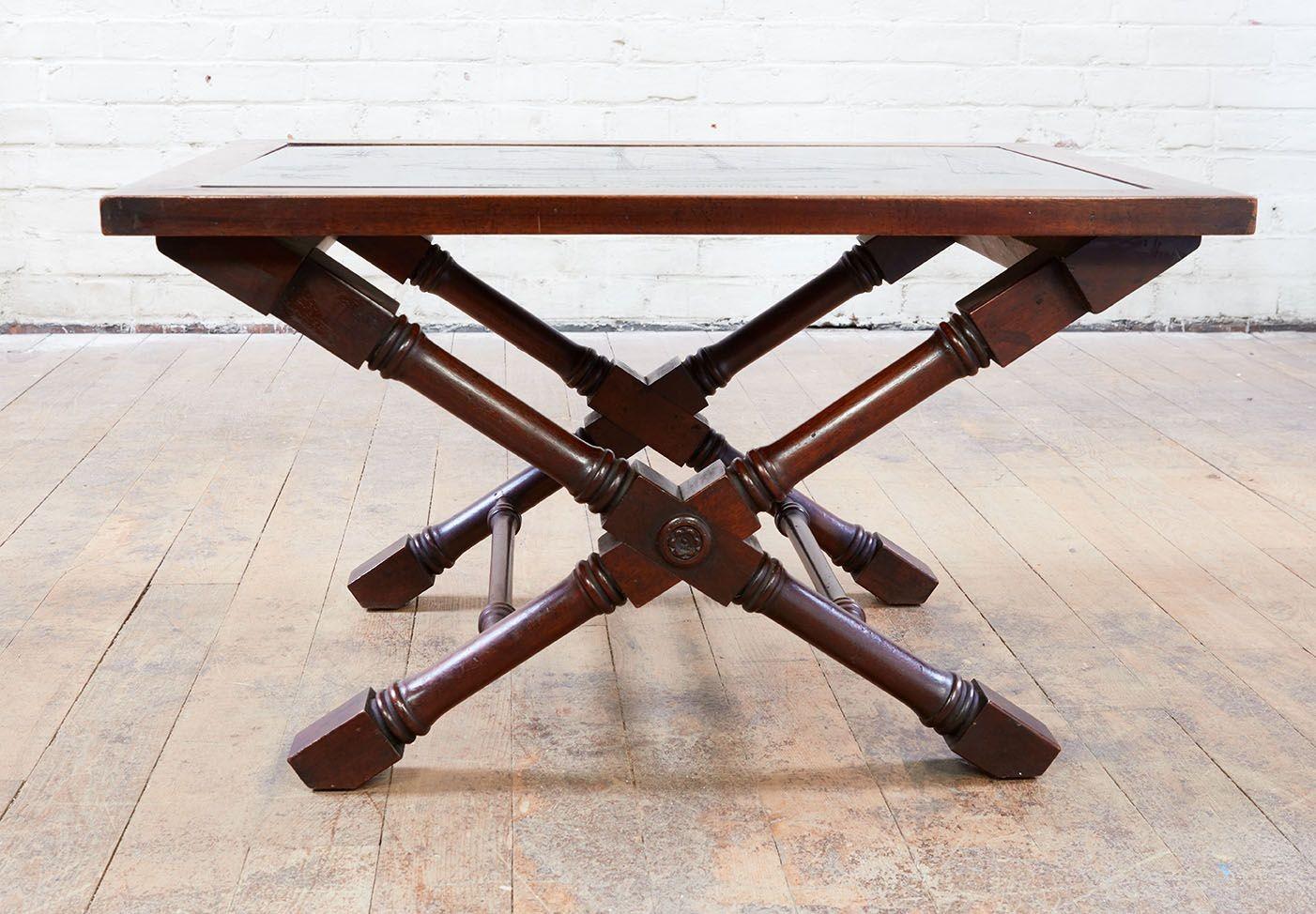 Maritime Etched Slate Drinks Table 1