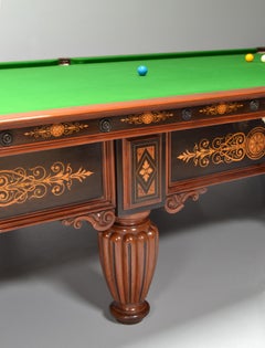 A marquetry inlaid Billiard Snooker Pool table FREE SHIPPING UK and EU