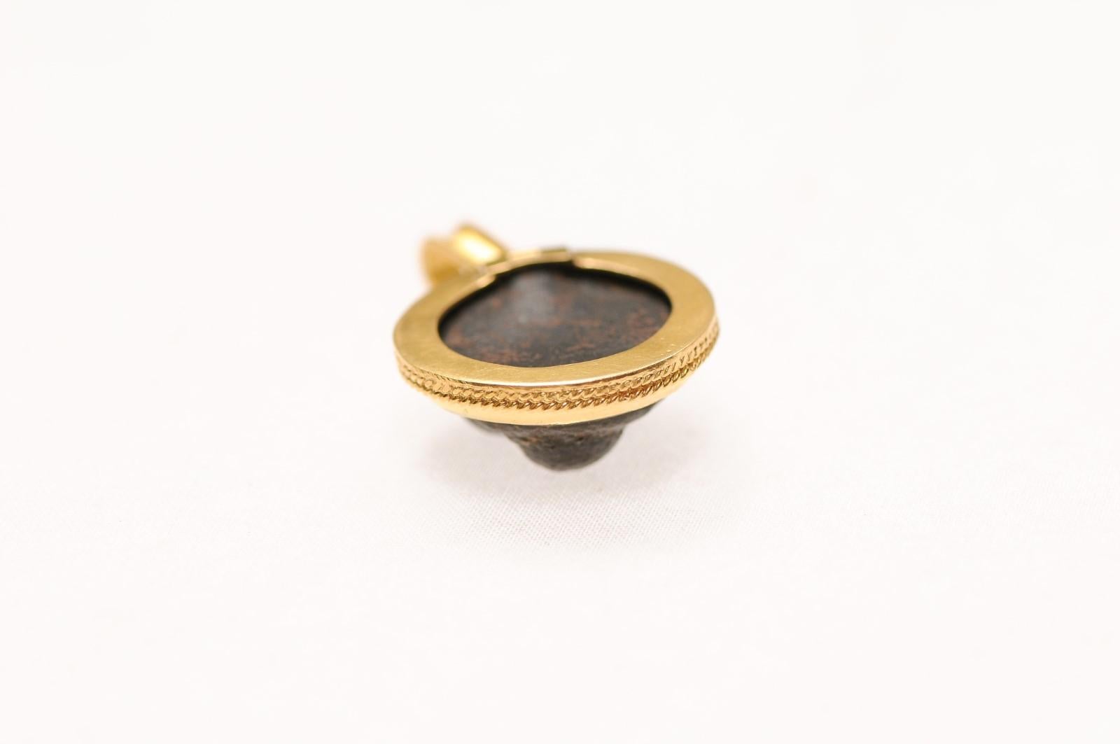 A Marvelous Bronze Roman Pendant For Sale 5