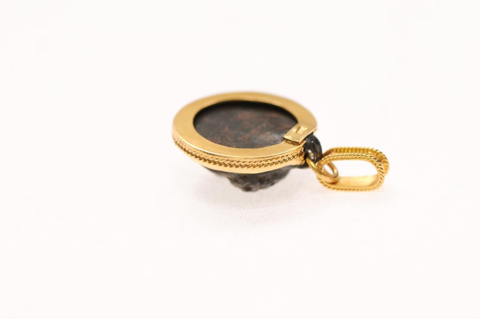 A Marvelous Bronze Roman Pendant For Sale 6