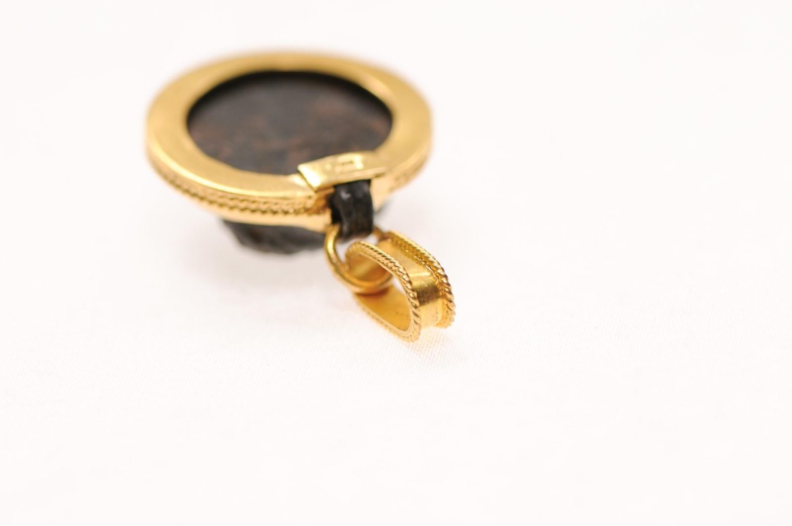 A Marvelous Bronze Roman Pendant For Sale 7