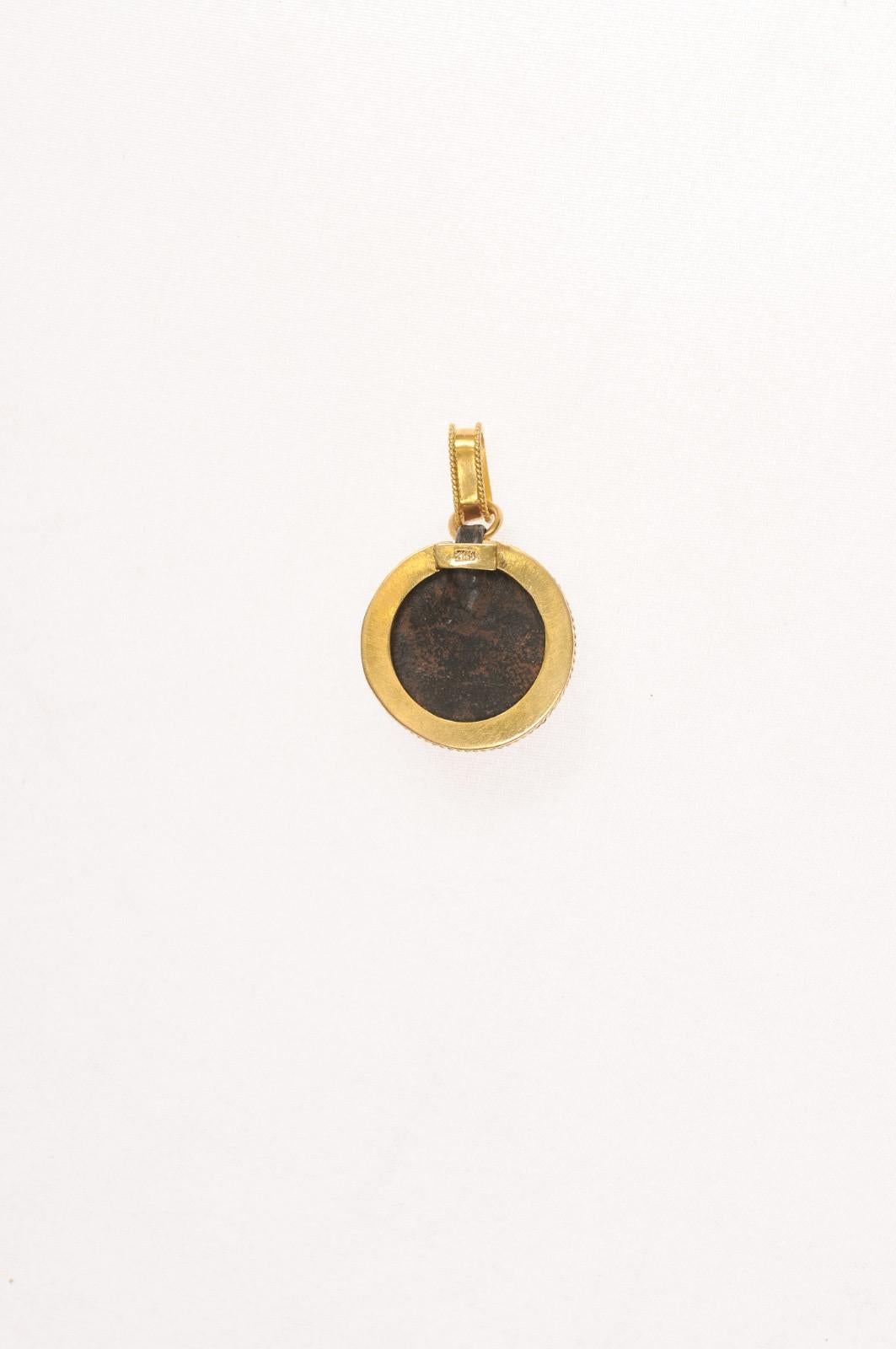A Marvelous Bronze Roman Pendant For Sale 10