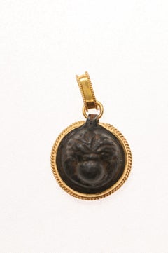 A Marvelous Bronze Roman Pendant