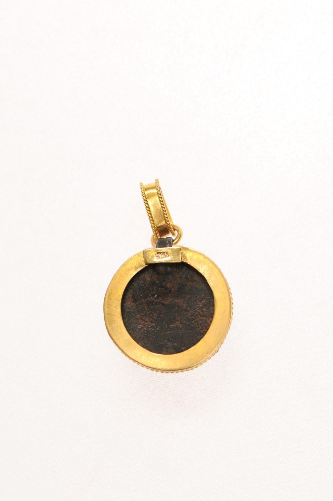 Classical Roman A Marvelous Bronze Roman Pendant For Sale