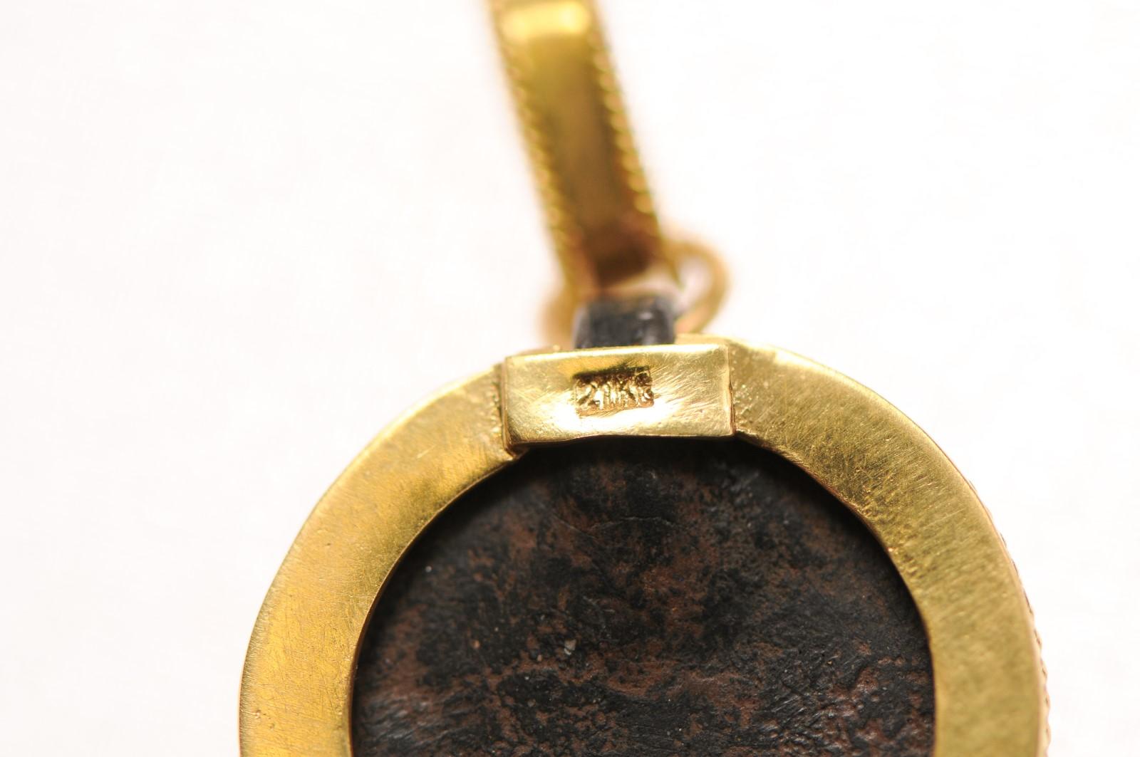 A Marvelous Bronze Roman Pendant In Excellent Condition For Sale In Atlanta, GA