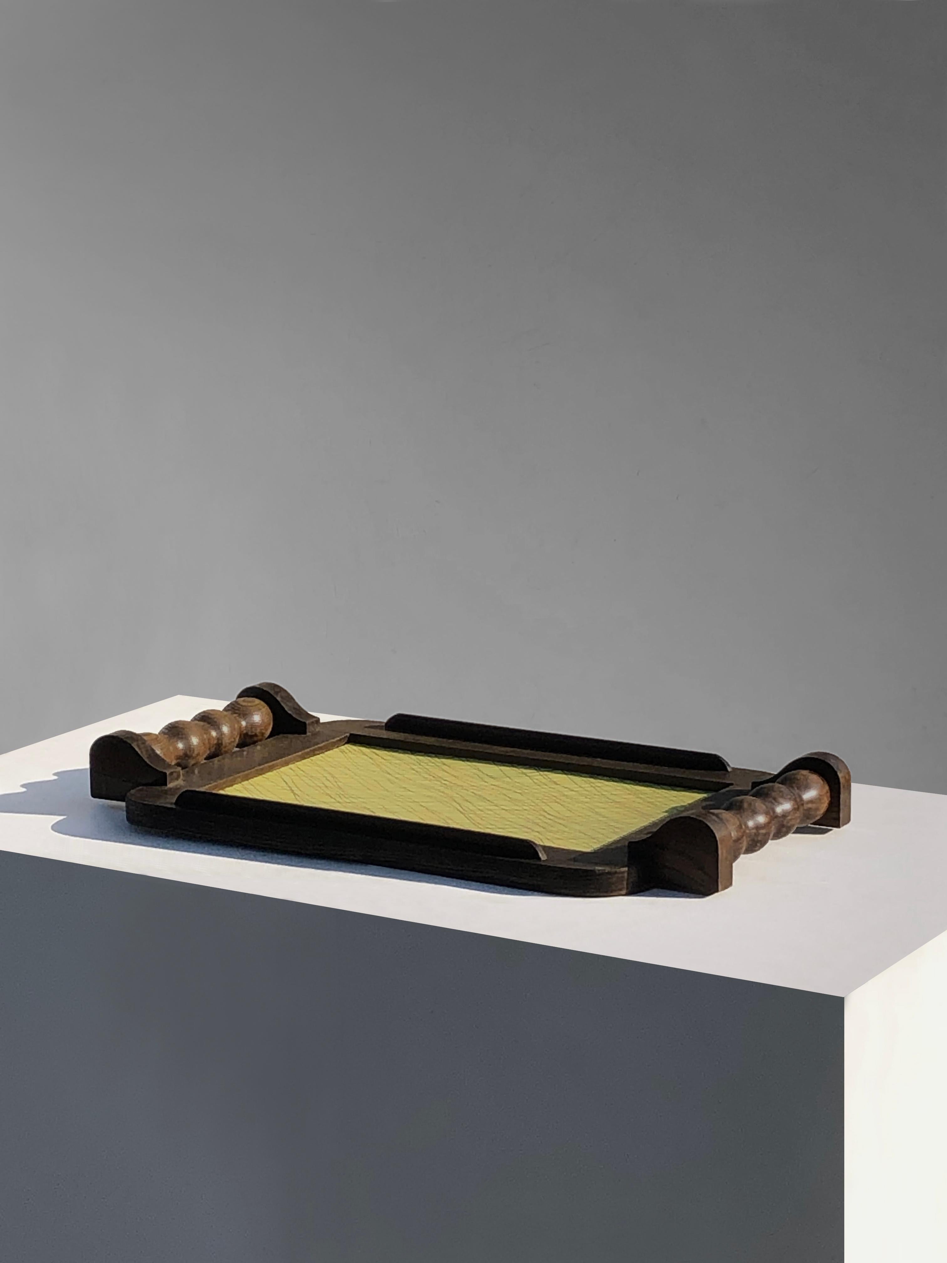 Un enorme plato BRUTALISTA MODERNISTA ART-DECO, de CHARLES DUDOUYT, Francia 1930 mediados del siglo XX en venta