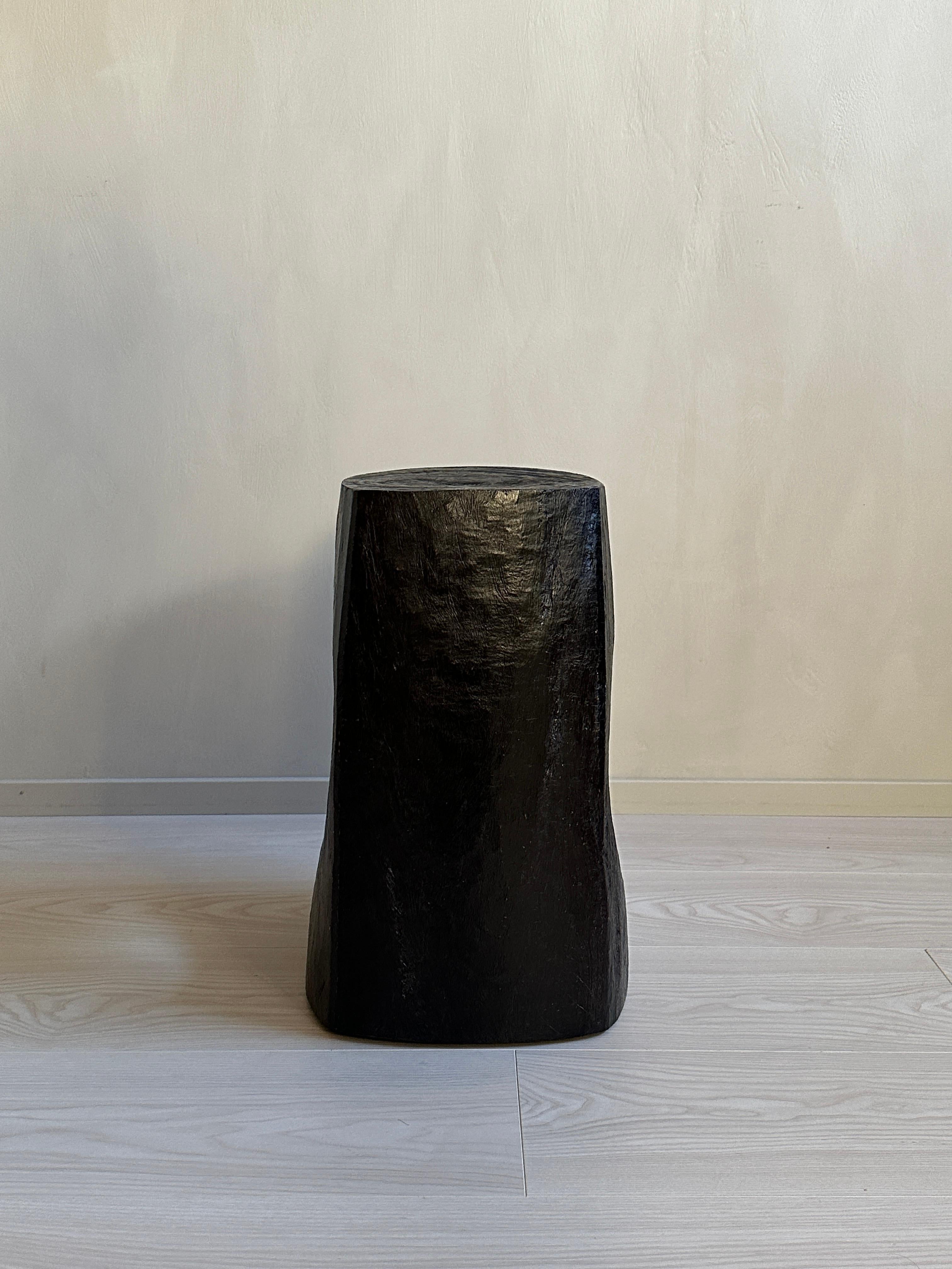 Massive Wabi Sabi Wooden Stool, Anonymous Designer, France, C. 1950s  1