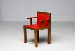A Masterpiece of Italian Modernism: Twelve Aldo Rossi Red Teatro Arm Chairs