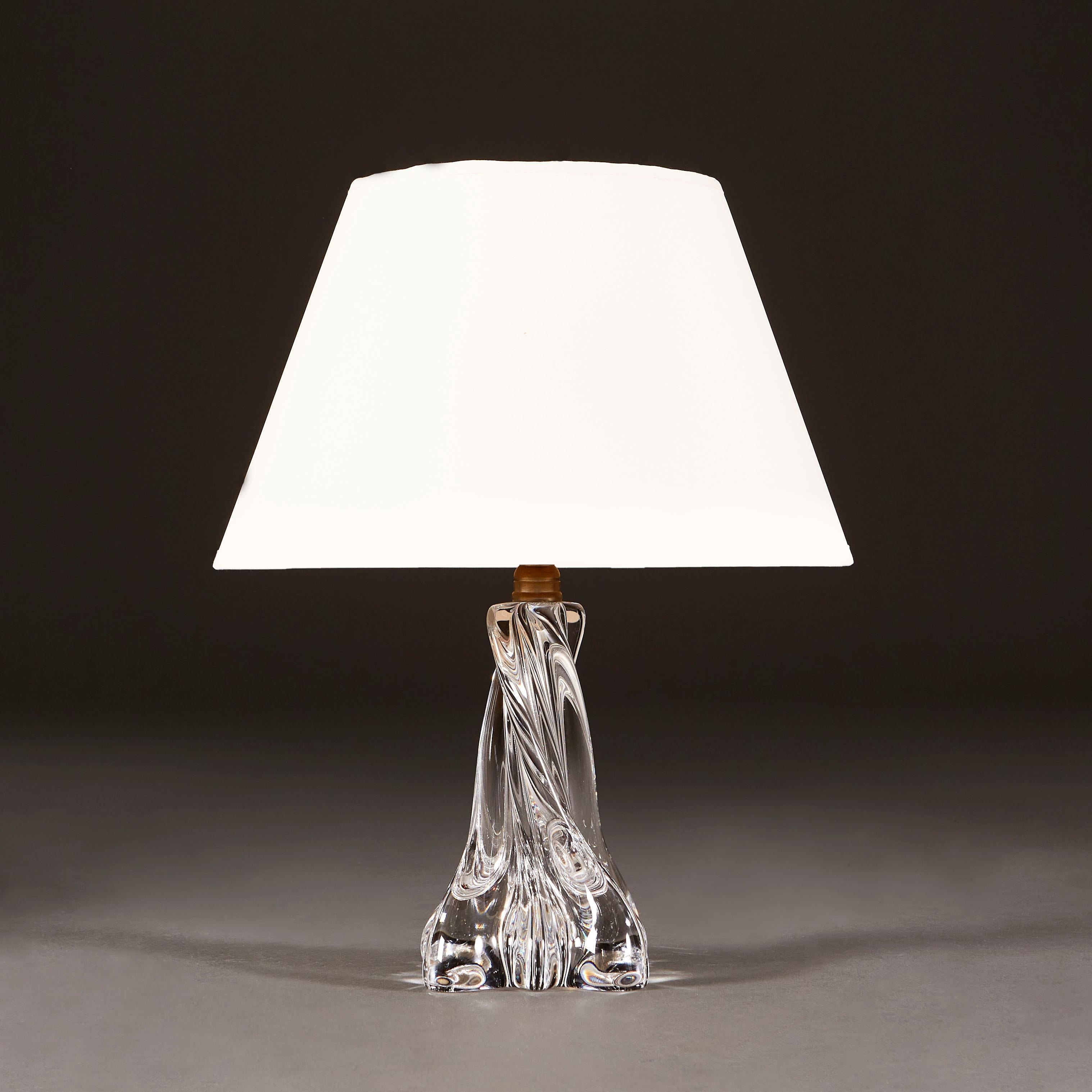 French Matched Pair of Baccarat Lamps