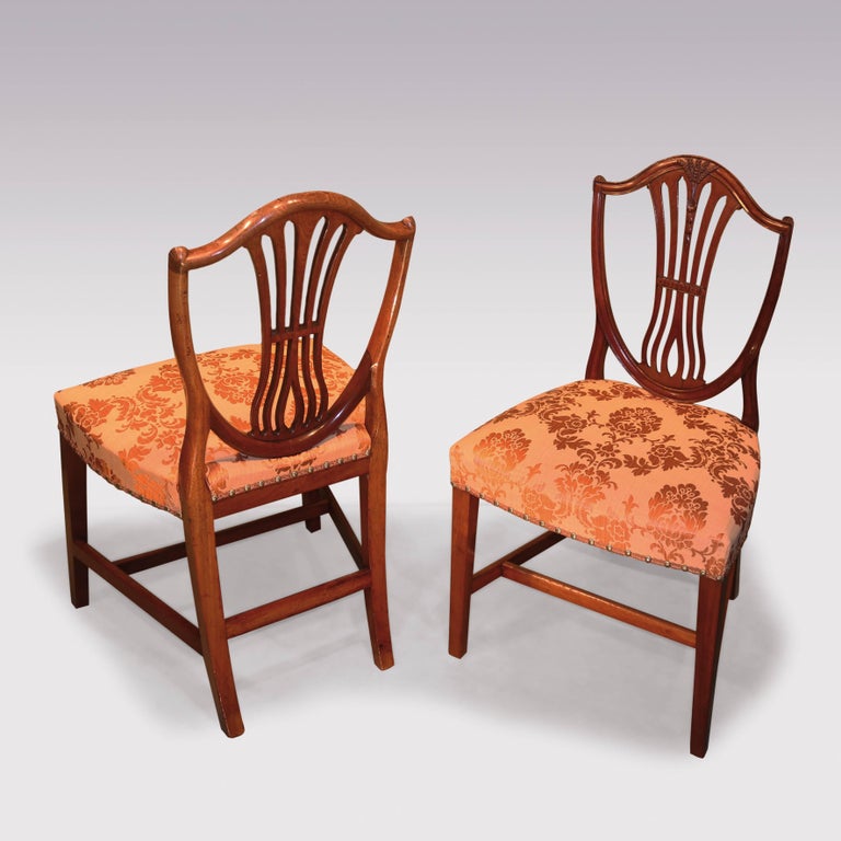 Set of Ten 18th Century Hepplewhite Mahogany Dining Chairs at 1stDibs
