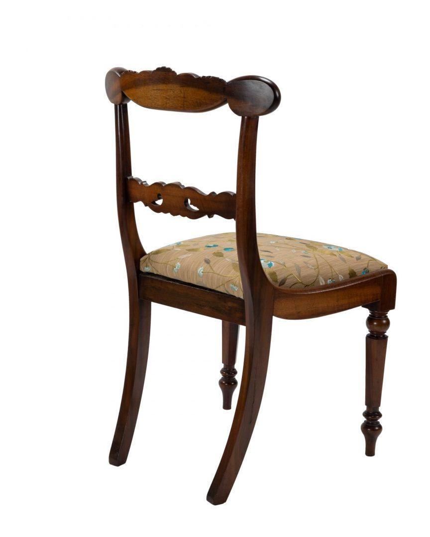 Rosewood Matched Set on Eight and Three, Eleven in Total, George IV Dining Chairs