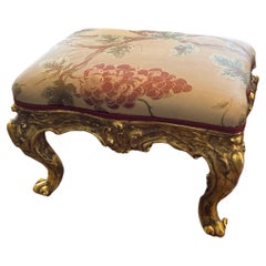 Matching Footstool Which May Be Purchased with or Without the Pair of Chairs