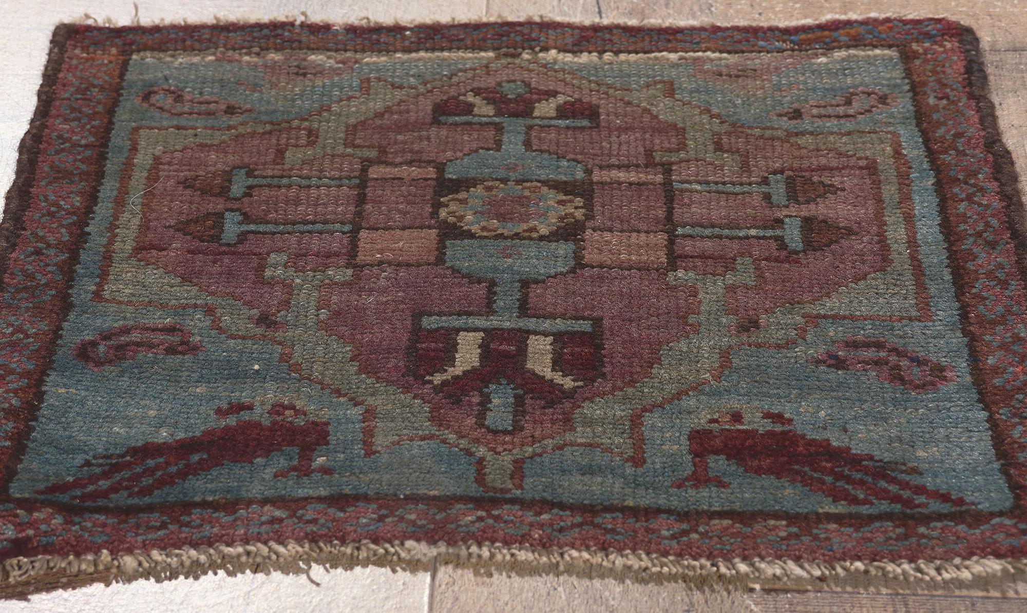 A Matching Pair of Small Antique Persian Malayer Rugs For Sale 6