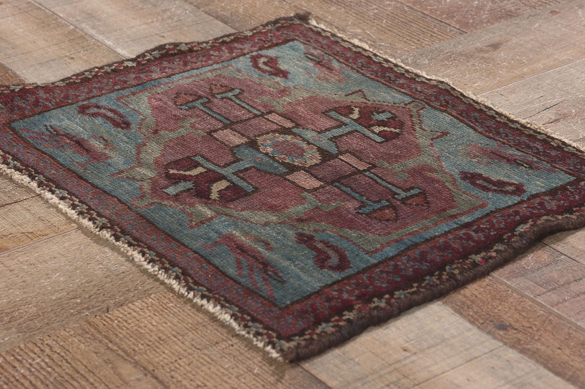 A Matching Pair of Small Antique Persian Malayer Rugs For Sale 7