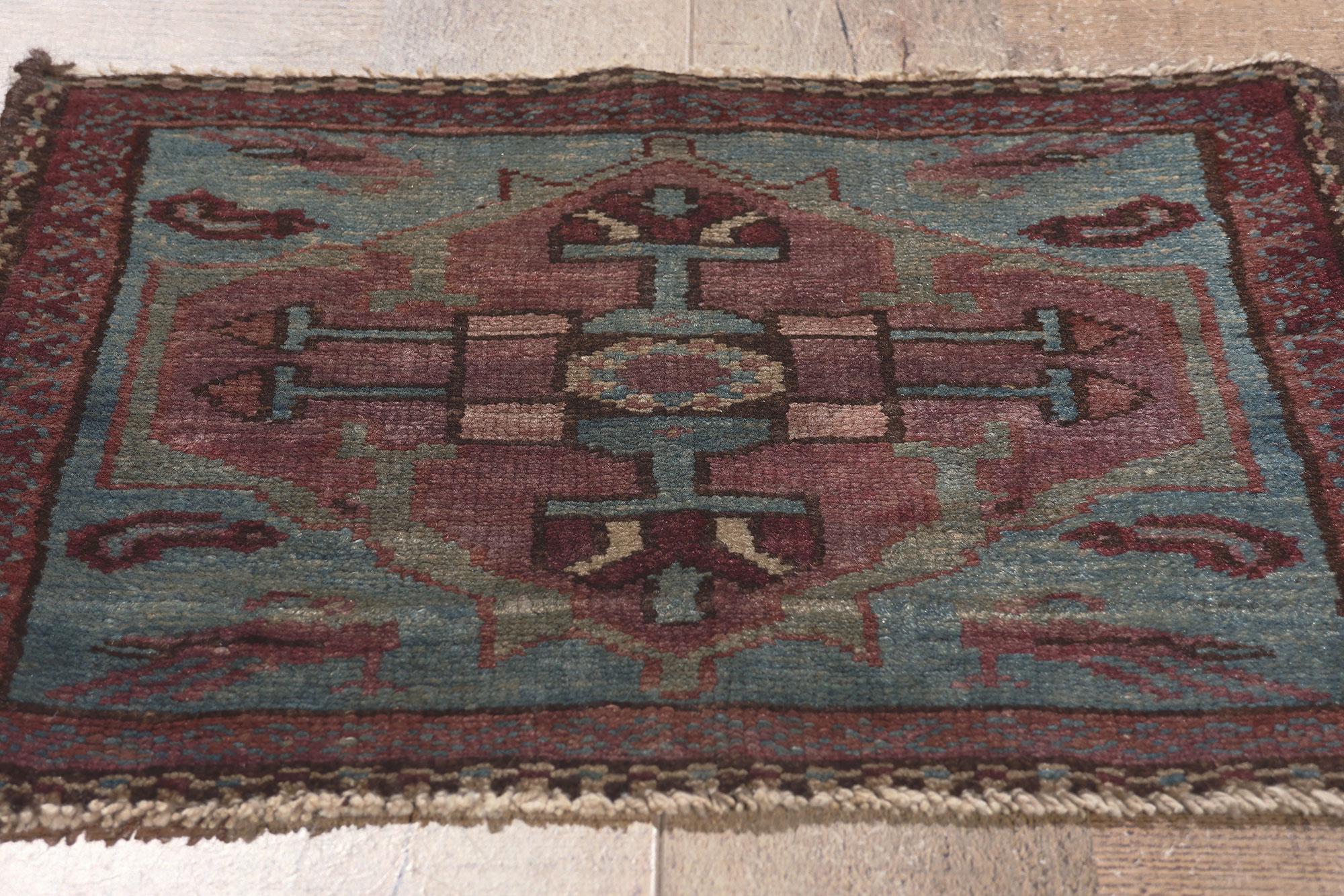A Matching Pair of Small Antique Persian Malayer Rugs For Sale 8