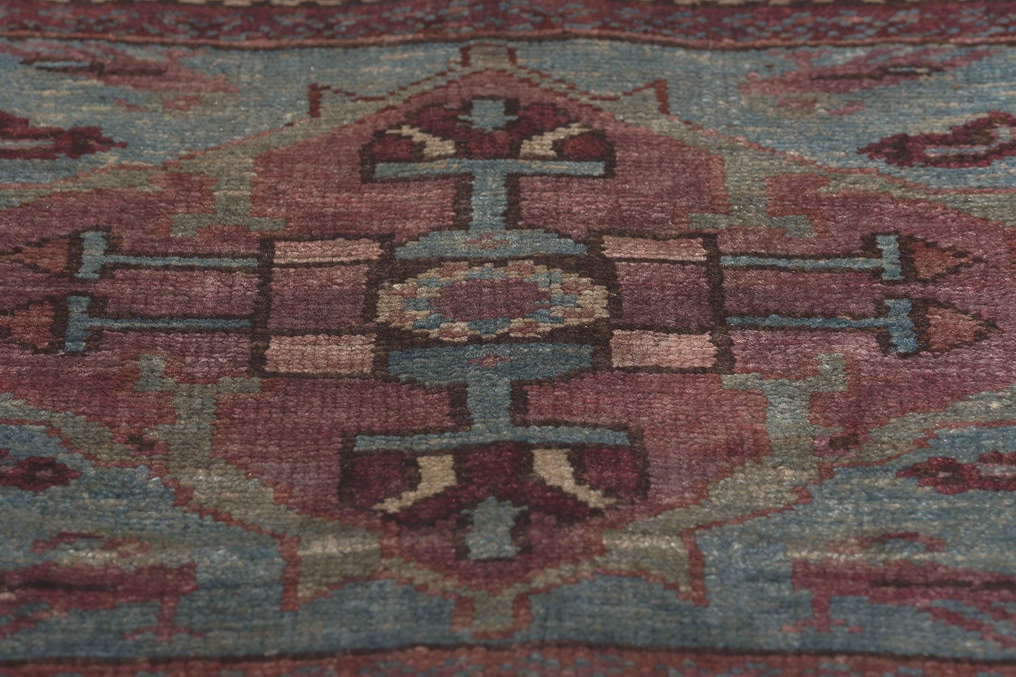 Wool A Matching Pair of Small Antique Persian Malayer Rugs For Sale