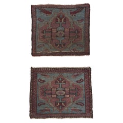 A Matching Pair of Small Antique Persian Malayer Rugs