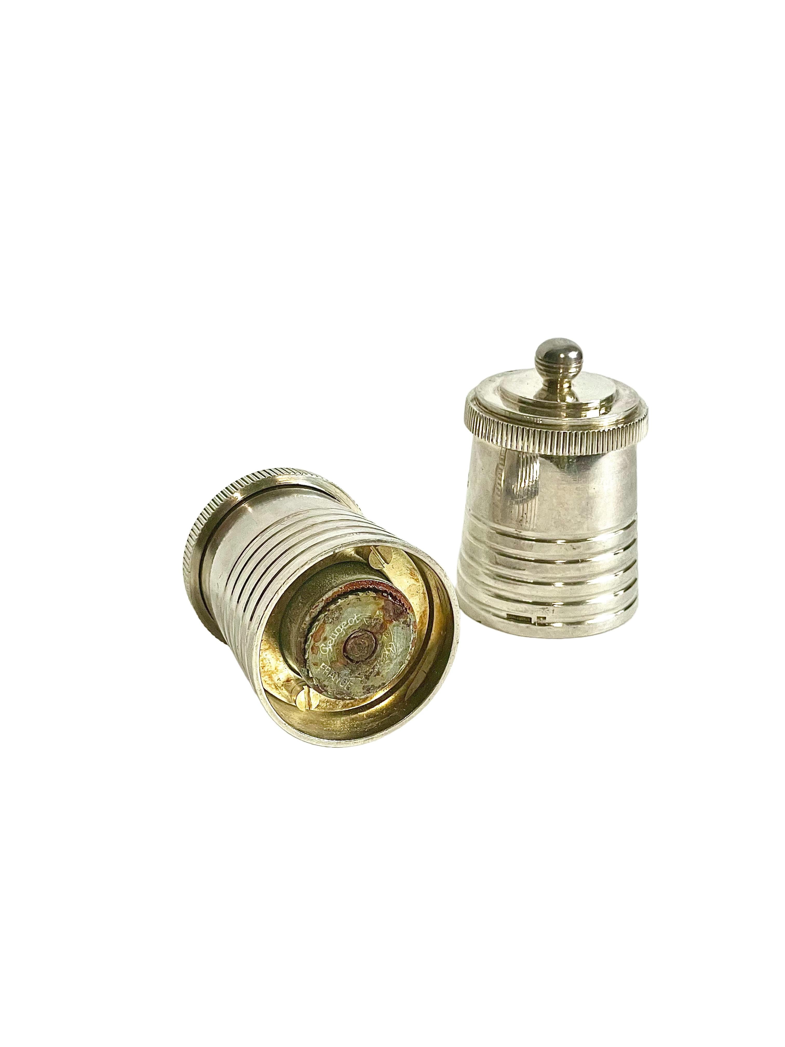Matching Set of Peugeot Salt and Pepper Mills at 1stDibs peugeot salt