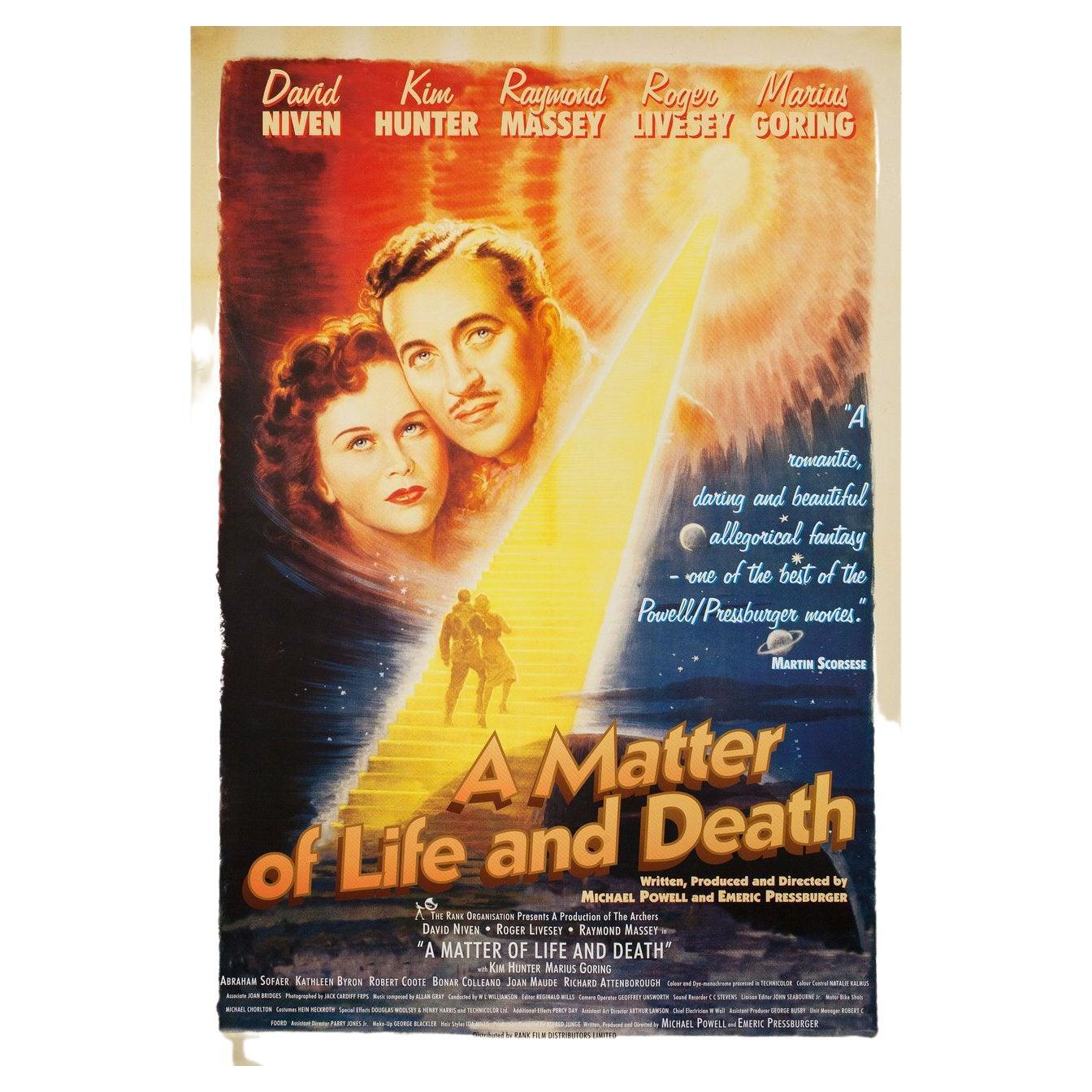 A Matter of Life and Death R1995 British One Sheet Film Poster For Sale