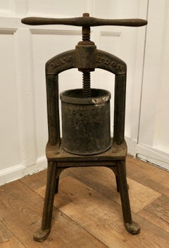Maw and Sons 19th Century Cast Iron Tincture Press