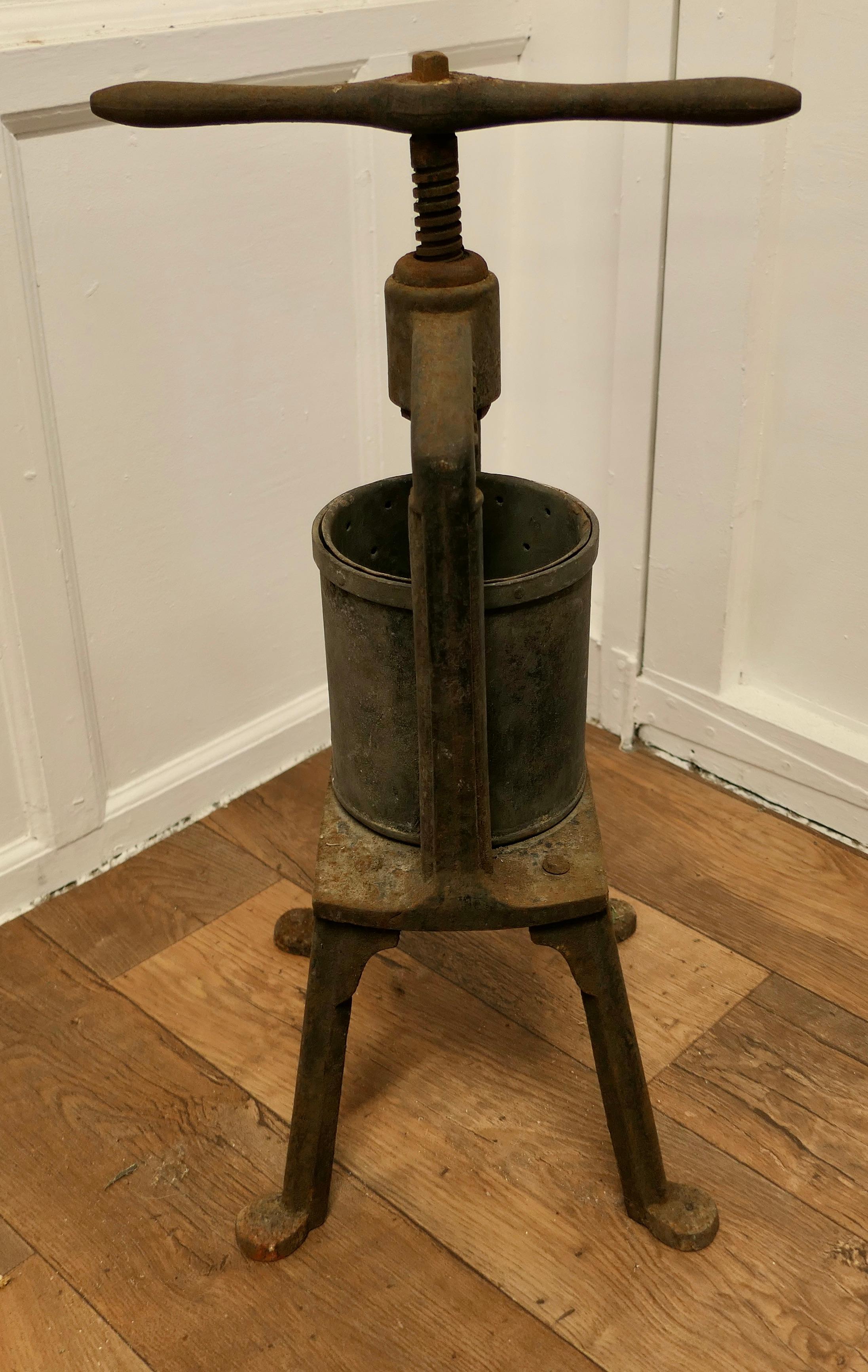 Maw and Sons 19th Century Cast Iron Tincture Press For Sale 1