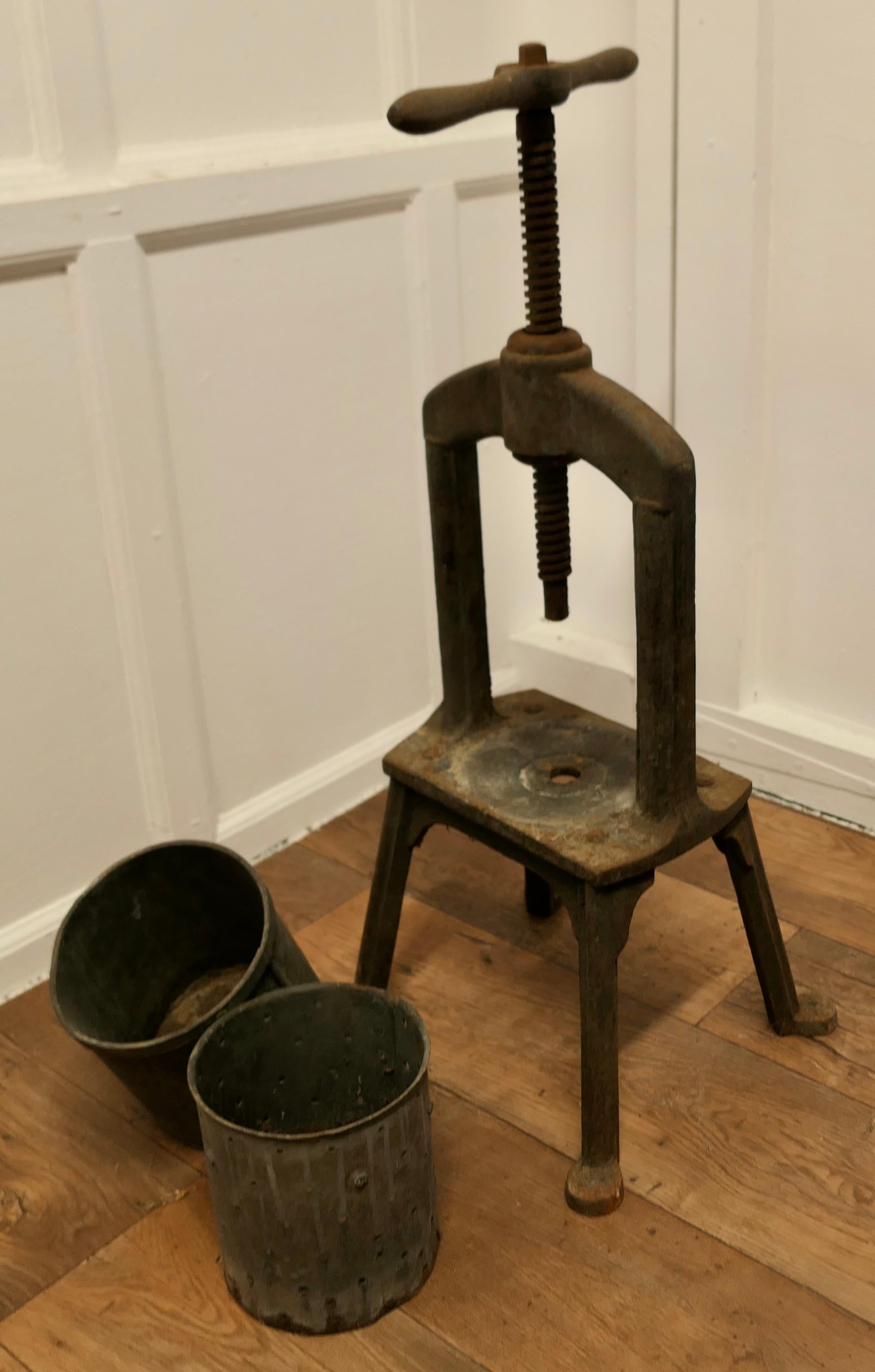 Maw and Sons 19th Century Cast Iron Tincture Press For Sale 2
