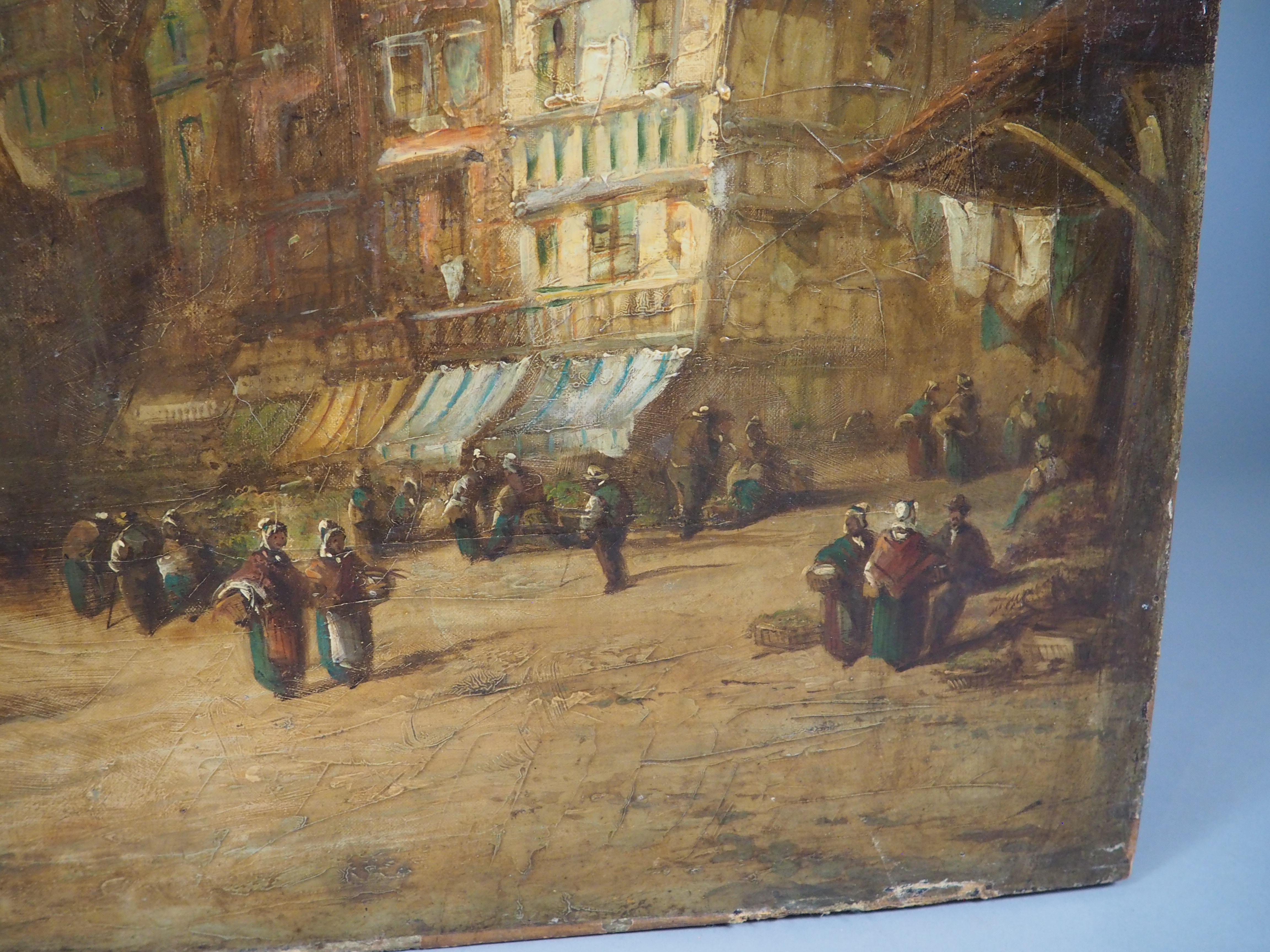 Mittelalterliche Stadtlandschaft, Ölgemälde von Jules Noel, CIRCA 1865 im Angebot 11