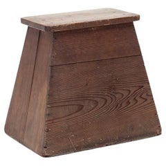 A Meiji/Taisho Period Street Vendor Stool, Cedar Timbers. Japan, early 1900s