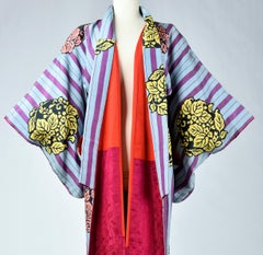 A Meisen Printed Silk Furisode Kimono - Japan Circa 1930