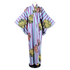 A Meisen Printed Silk Furisode Kimono - Japan Circa 1930