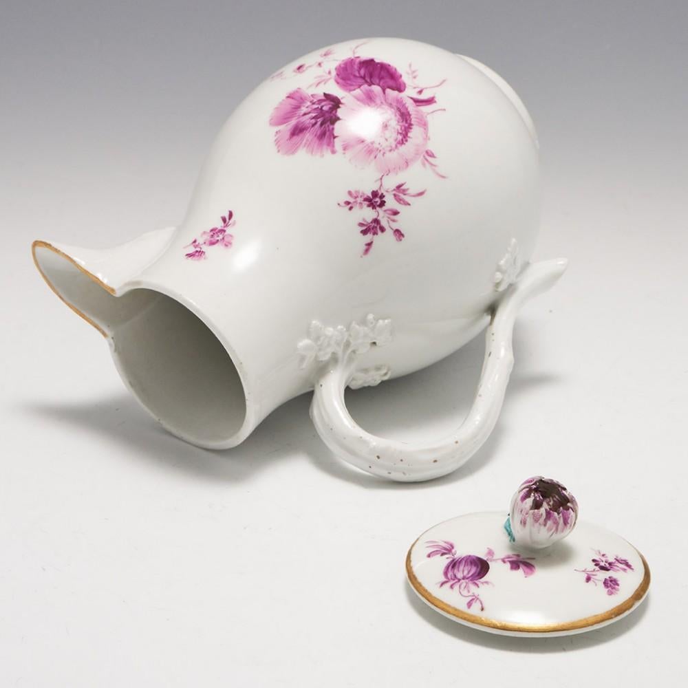 „Hausmaler“ Tee- und Kaffeeservice aus Porzellan aus der Meissener Dot Periode, 1763-74 im Angebot 9