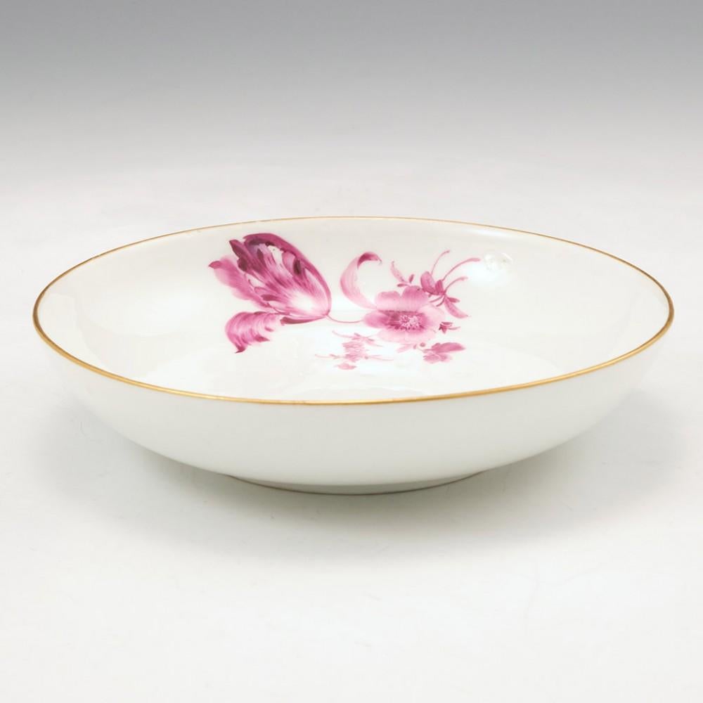 18th Century and Earlier Meissen Dot Period Porcelain Tea Cup and Saucer, circa 1770