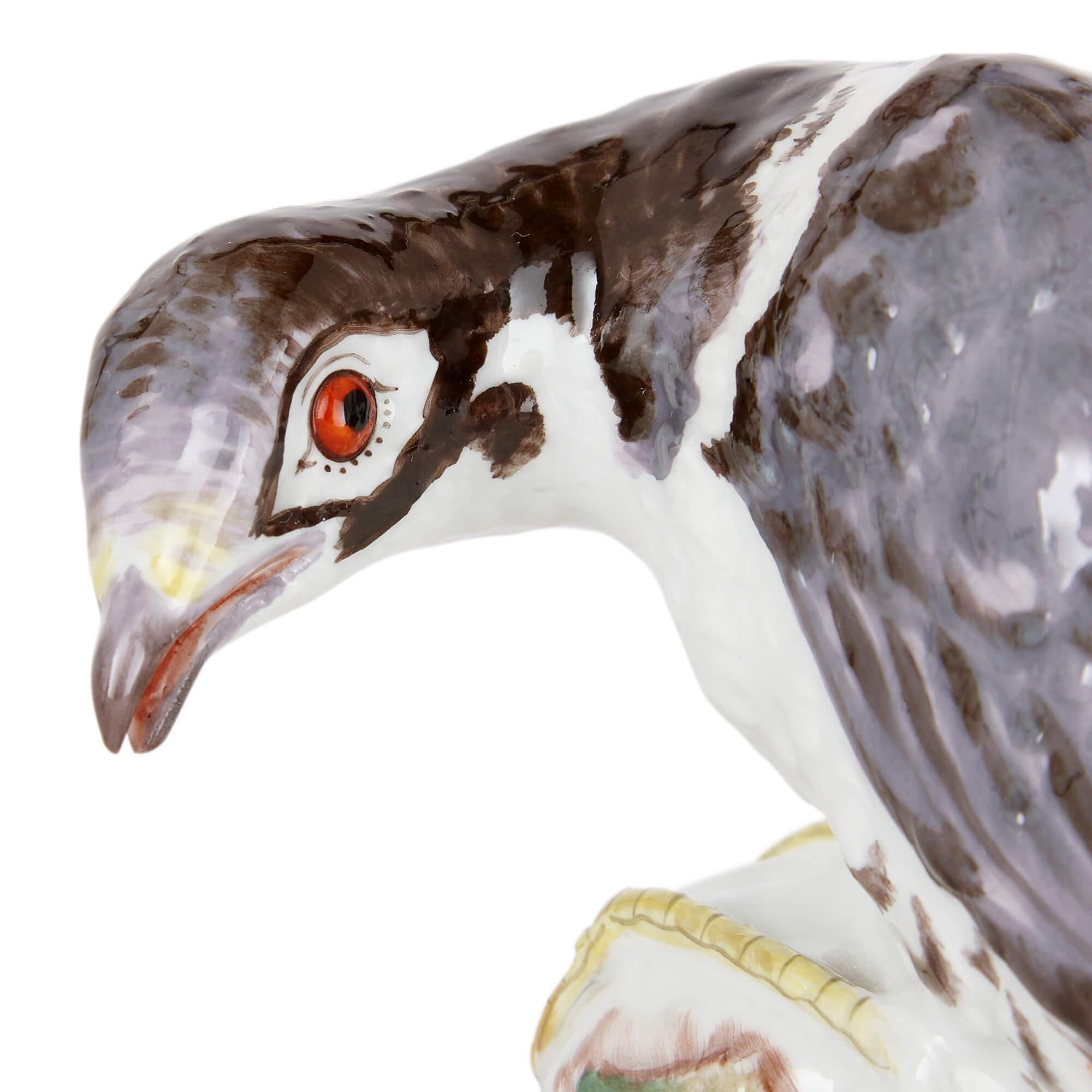 Belle Époque Meissen Porcelain Bird Model For Sale