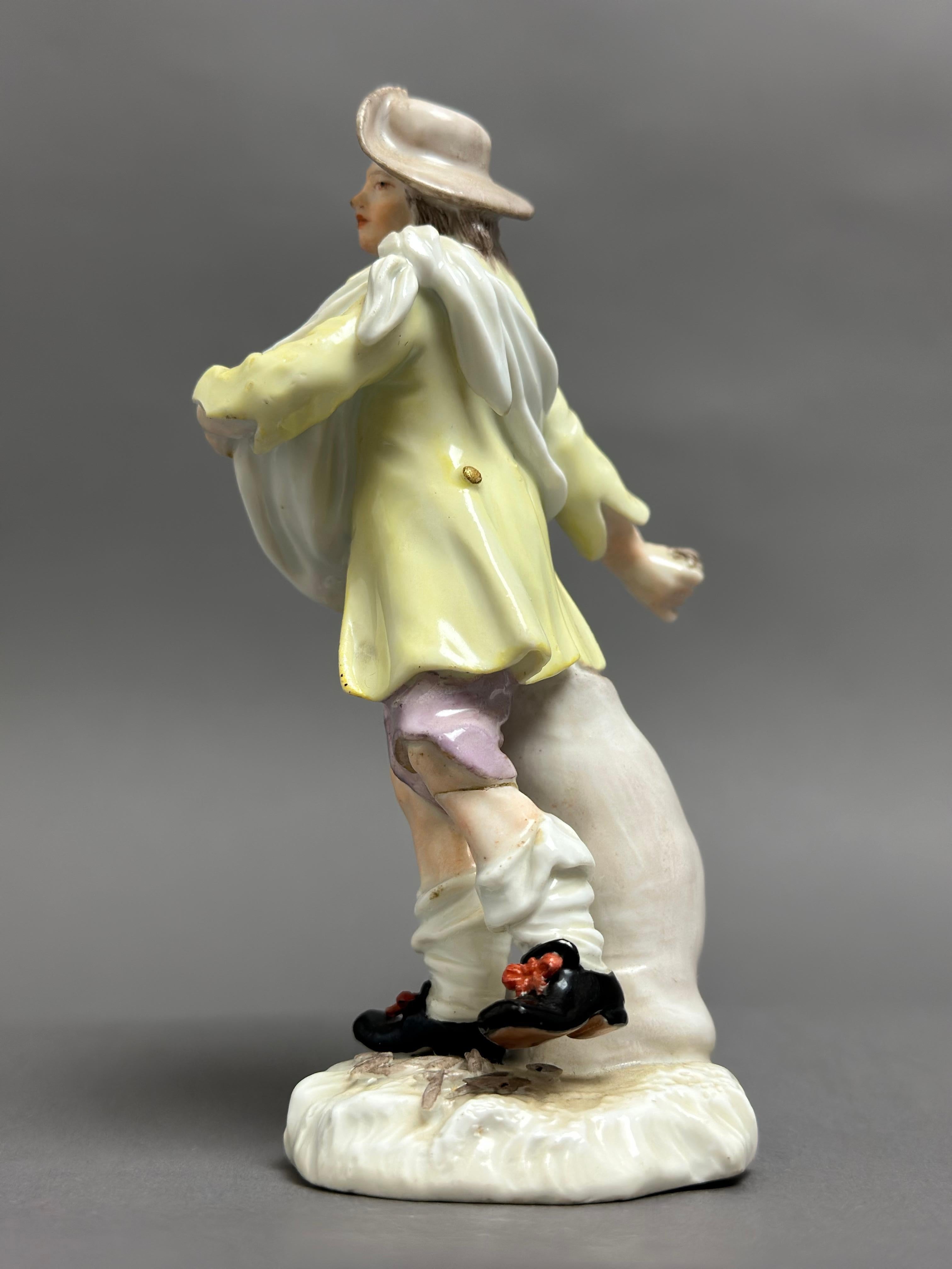 German Meissen Porcelain Figurine of a Sower For Sale