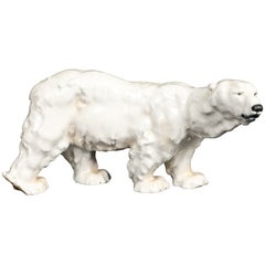 Ein Meissener Porzellanmodell eines Eisbären, von Jarl