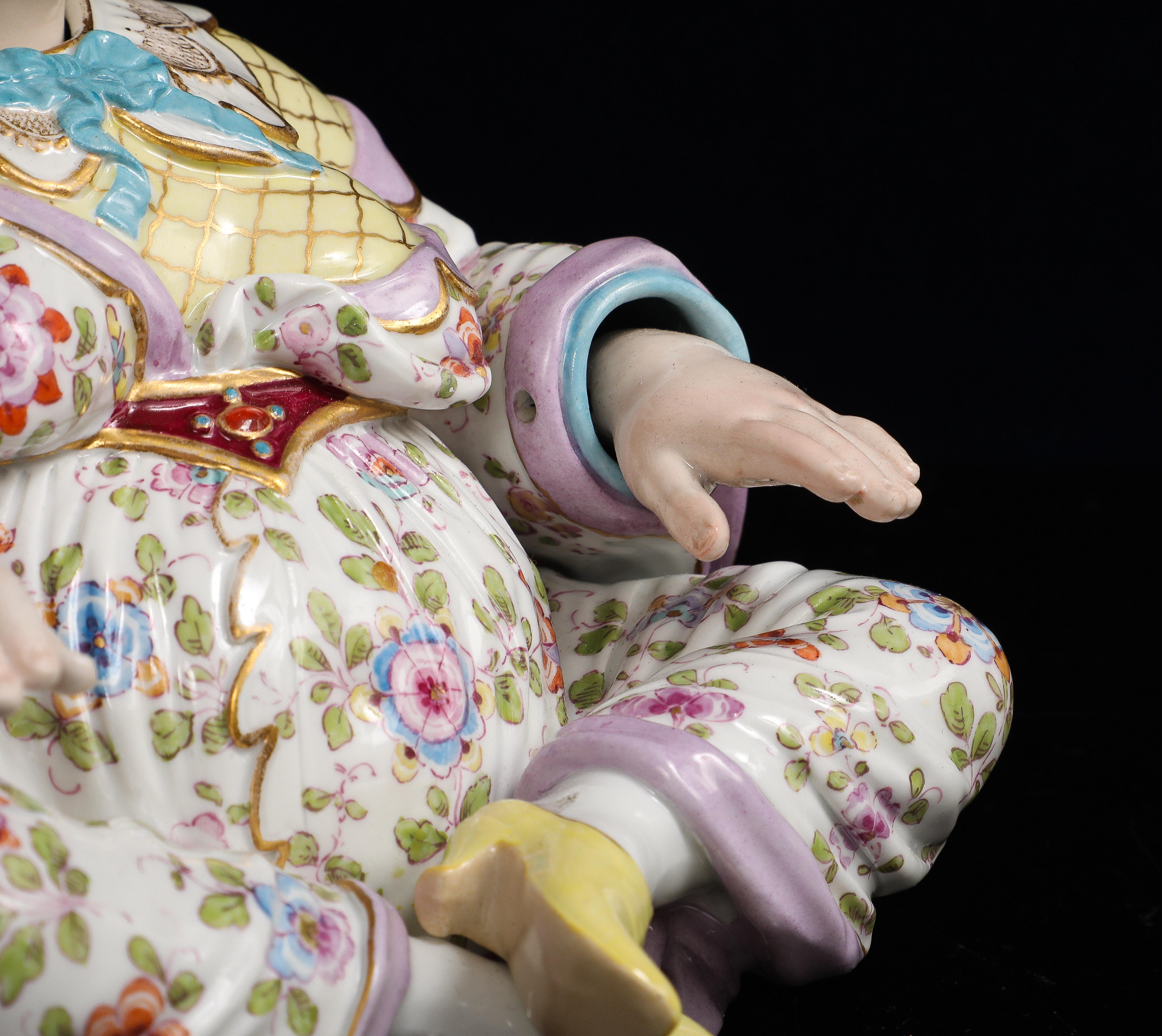 Eine Meissen Porcelain Pagode Wackelkopf Figur im Angebot 3